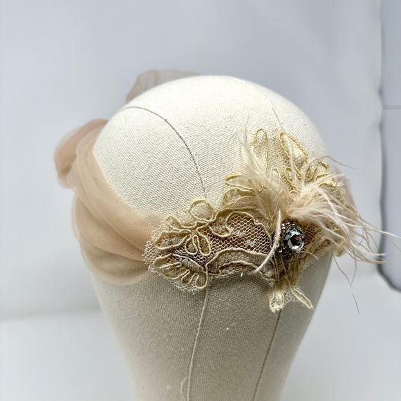 Flapper inspired tiara head wrap headband main image 4